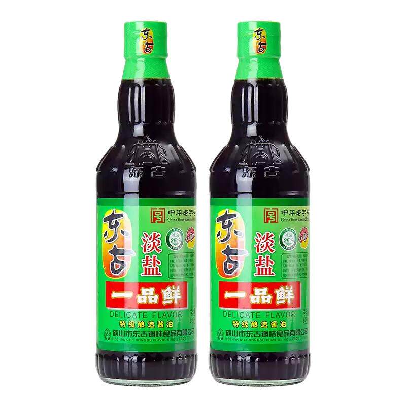 东古淡盐一品鲜酱油495ml特级