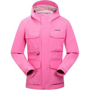 探路者外套2026新款三防外套户外透气防水防风工装机能风上衣女