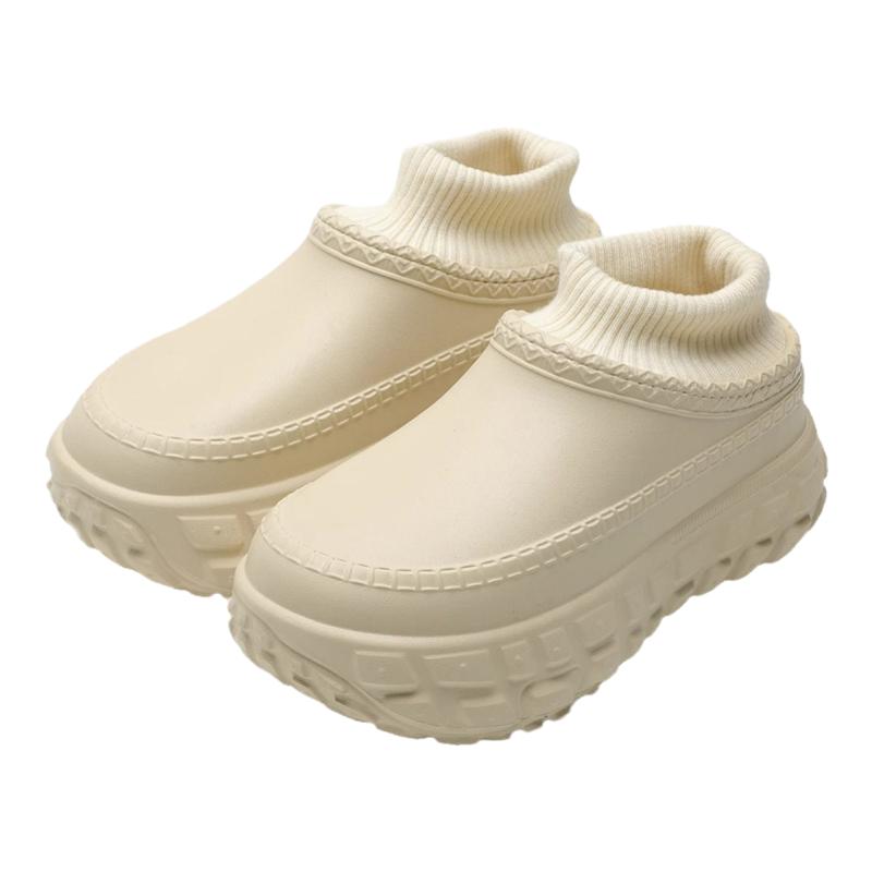 棉鞋女加绒厚底2024新款外穿秋冬季网红居家用一脚蹬靴子包跟棉拖