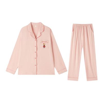 BE抗菌防螨泰迪熊纯棉情侣女睡衣