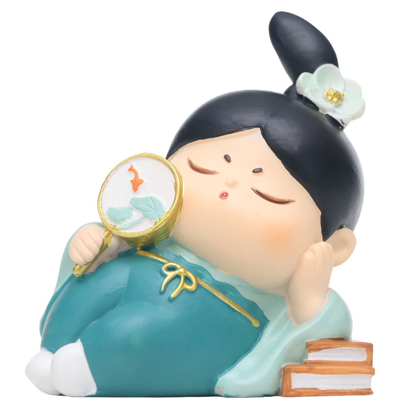 中式宋小卿摆件可爱少女心