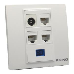 86型3个网络带电视SC光纤面板