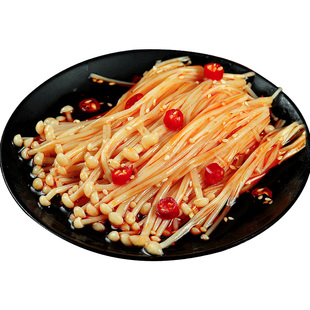 金大洲金针菇开袋即食小零食麻辣大包包装大袋速食下饭菜红油食品