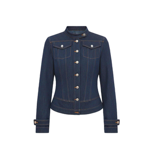 SPEAR YOUTH“掐腰牛new”圆领水洗肌理感牛仔收腰短外套修身上衣