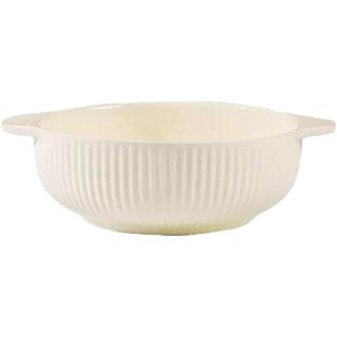 怀瑾奶油风双耳汤碗家用2026新款陶瓷大号汤面碗酸菜鱼大盆碗汤盆