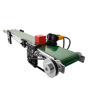 众灵科技 传输带机械臂流水线场景模拟 步进电机小型传送帯输送带