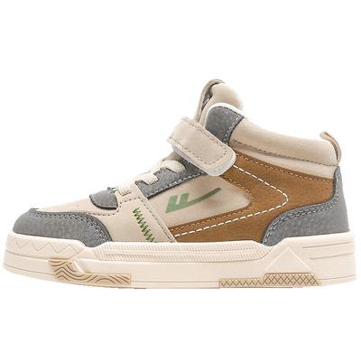 回力男童鞋高帮运动鞋加绒