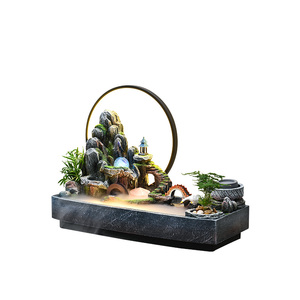 假山流水生财摆件鱼池循环水造景