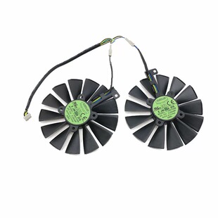 适用华硕 猛禽STRIX RX570/RX580雪豹 双风扇 GTX1050Ti显卡风扇