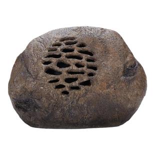 品竹太阳能蓝牙音响户外花园室外庭院充电防水仿石头落地草坪音箱