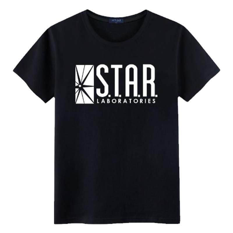 美剧The Flash闪电侠t恤 star星际实验室labs 纯棉宽松休闲短袖夏