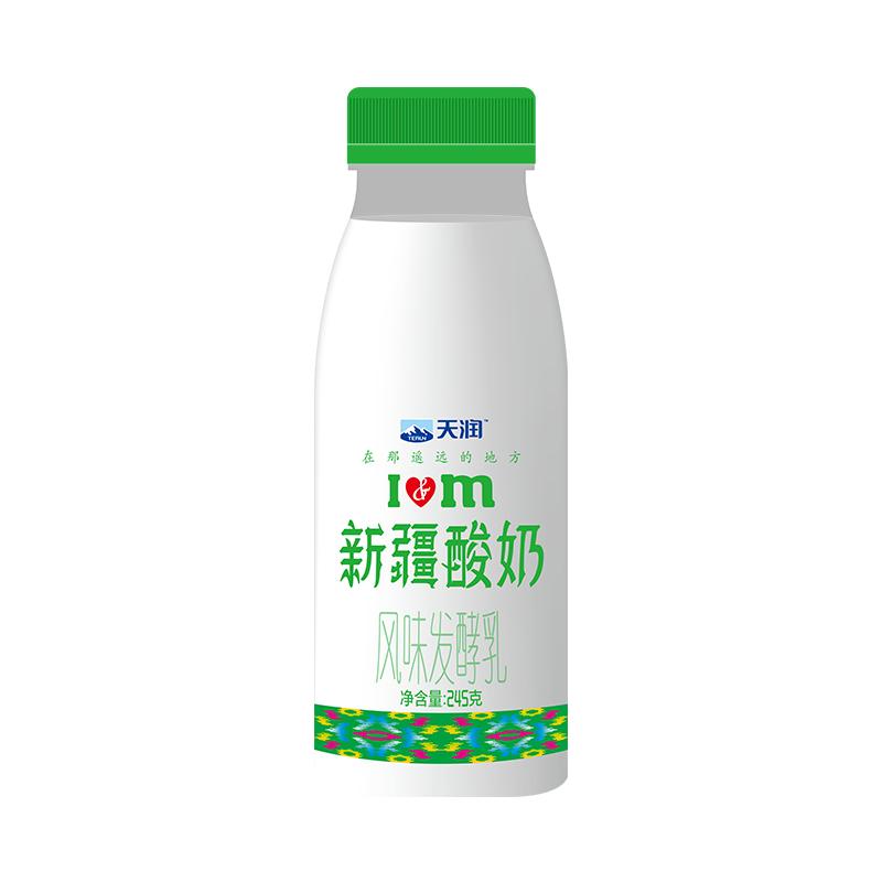天润新疆低温原味酸奶瓶装风味发酵乳245g*8瓶