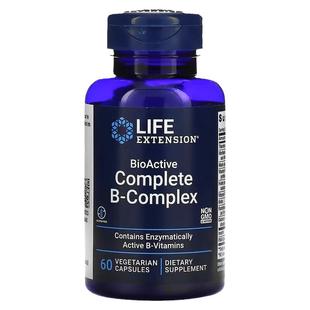 现货美国 Life Extension B-Complex活性B族维生素含叶酸60粒