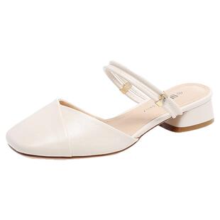 大东法式包头凉鞋女款2025新款绝美两穿凉拖夏天配裙子女鞋凉拖鞋