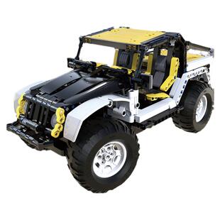 cada咔搭积木开拓者越野车拼装模型手机遥控车模儿童益智玩具礼物