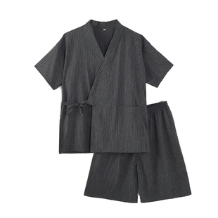 高档汗蒸服男士套装SPA会所和服系带洗浴足浴按摩家居服桑拿服26