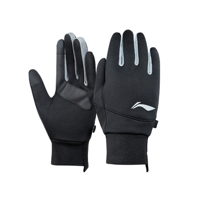 李宁保暖手套防泼水面料防滑掌垫