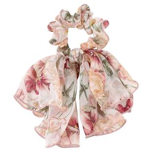 DODOGOGO彩色蝴蝶结飘带发圈女低马尾发带头绳扎头发皮筋发饰头饰