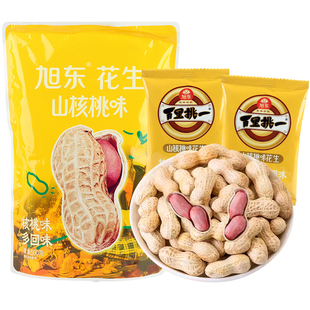 旭东百里挑一花生山核桃奶香味500g独立小袋休闲追剧零食官方正品