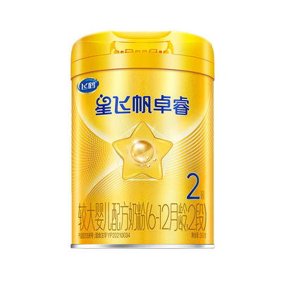 复购大罐享优惠】飞鹤星飞帆卓睿2段婴幼儿含乳铁蛋白牛奶粉300g