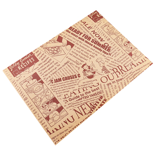 三明治包装纸包装袋托盘纸垫盘纸吸油纸烘焙防油垫纸餐盘垫纸