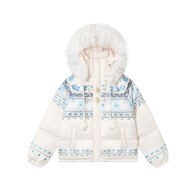 DARKAGE原创费尔岛毛领冬季棉服