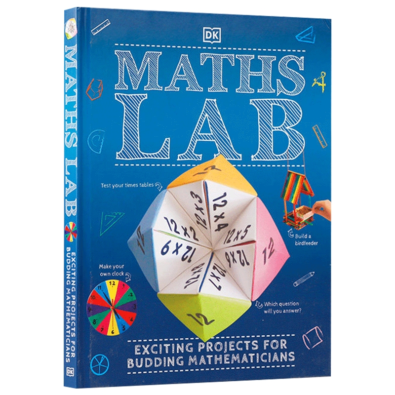 数学实验室  英文原版书 Maths Lab Exciting Projects for Budding Mathematicians 少儿数学知识科普百科图书 DK Children