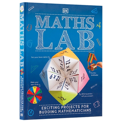 数学实验室  英文原版书 Maths Lab Exciting Projects for Budding Mathematicians 少儿数学知识科普百科图书 DK Children