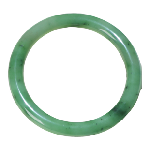 珪宝正品和田玉碧玉手镯俄罗斯乌兰海少女圆条玉镯天然玉石镯子