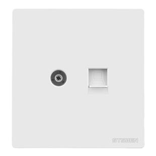 86型暗装CAT6A万兆网络信息插座有线电视带超六类屏蔽网线插座