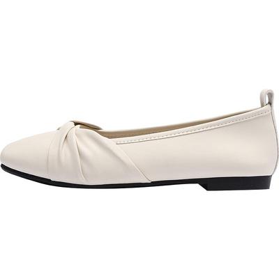 达芙妮方头平底单鞋女