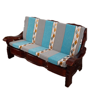 木制沙发垫坐垫带靠背一体老式红木实木高密度海绵四季通用可定制