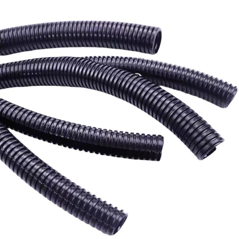 现货双开口尼龙阻燃波纹管 穿线管护线螺纹管PA66电缆电线套管