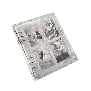 水晶卡册四宫格3寸小卡爱豆专辑追星收纳册ins风亚克力相册同学录