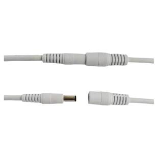 5521DC公母单插座插头头对插白色加长连接线实材纯铜优价