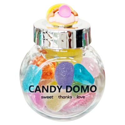 CANDYDOMO手工高颜值创意彩色混合水果宝石糖高颜值儿童糖果礼物