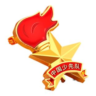新款少先队队徽标准型安全别针磁铁小学生少先队徽章胸牌强力磁铁别针马口铁徽少先队徽学生少先队员徽章批发