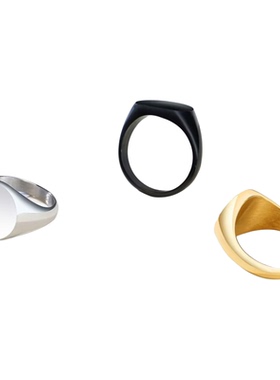 兰道饰匠钛钢戒指定制图案LOGO