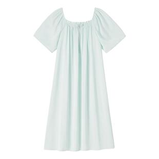 BE冰丝睡裙女款夏季短袖长裙睡衣女士家居服丝绸2026新款长款秋春