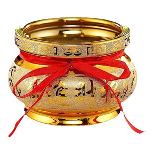 香炉家用供奉沙金陶瓷香炉大号室内供佛佛堂财神香插炉招财烧香炉