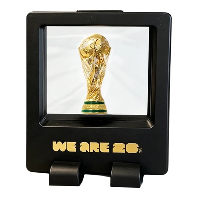 2026美加墨世界杯FIFA官方授权世界杯框架3D金杯球迷用品收藏摆件