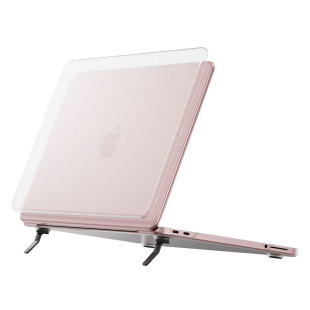 VOKAMO沃咔曼适用MacBook neo苹果笔记本电脑保护壳带支架磨砂硬壳apple透明保护套13寸A18超薄mac高颜值配件