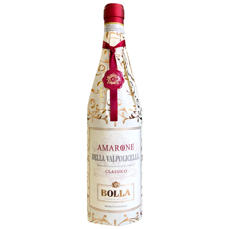 意大利名庄宝娜BOLLA原瓶进口经典窖藏红葡萄酒2017amarone15度