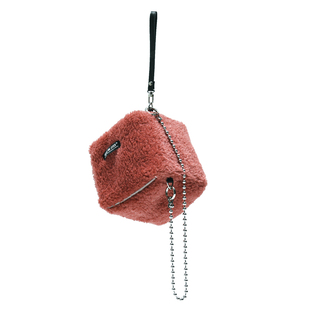 HIDDENNOTES*圣诞系列 彩色小方包 原创趣味毛绒手机包 2用骰子包