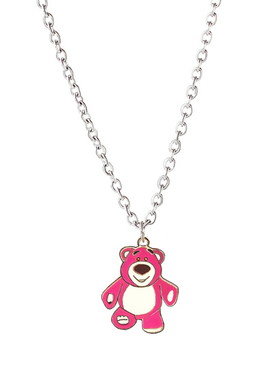 dukato草莓卡通小熊钛钢新款吊坠