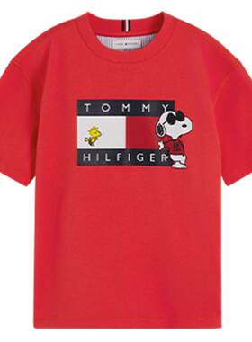 Tommy童装男潮流印花宽松T恤