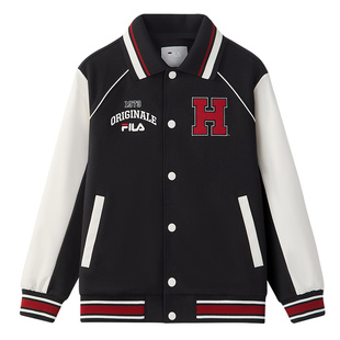 FILA X HARVARD哈佛联名儿童外套男童2025秋季中大童学院风棒球服
