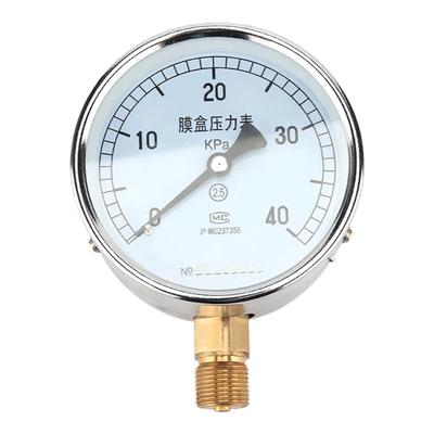 真空多规格膜盒压力表