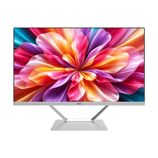AOC品牌一体机电脑四核高清屏家用办公台式整机全套23.8/27英寸黑色