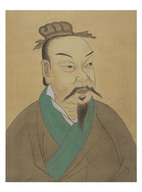 定制法律名人画像玄关装裱